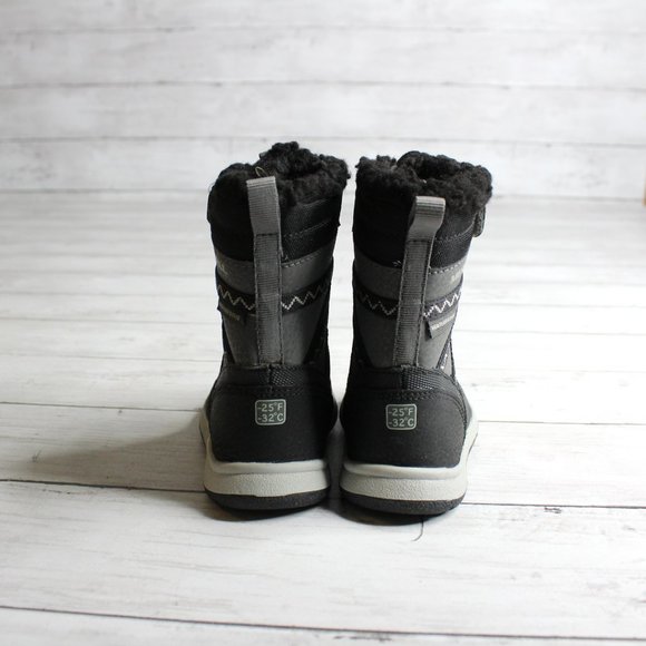 Merrell Baby Boy Winter Snow Boots Infant Size 5 Black Gray - Picture 6 of 8